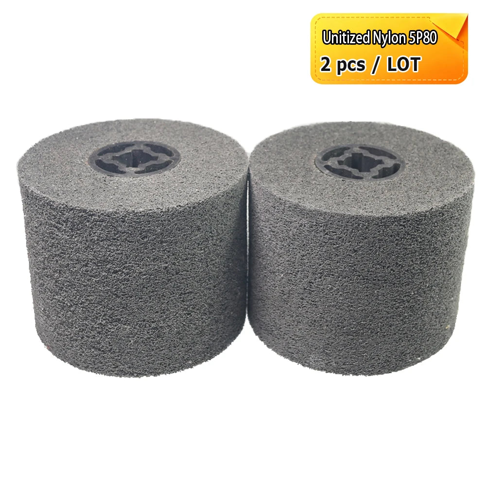 120x100x19mm Drum Polishing Wheel Stainless Steel Wire drawing Brush - Non-woven, Poly Strip, Felt, Cotton, Steel Wire,Hemp