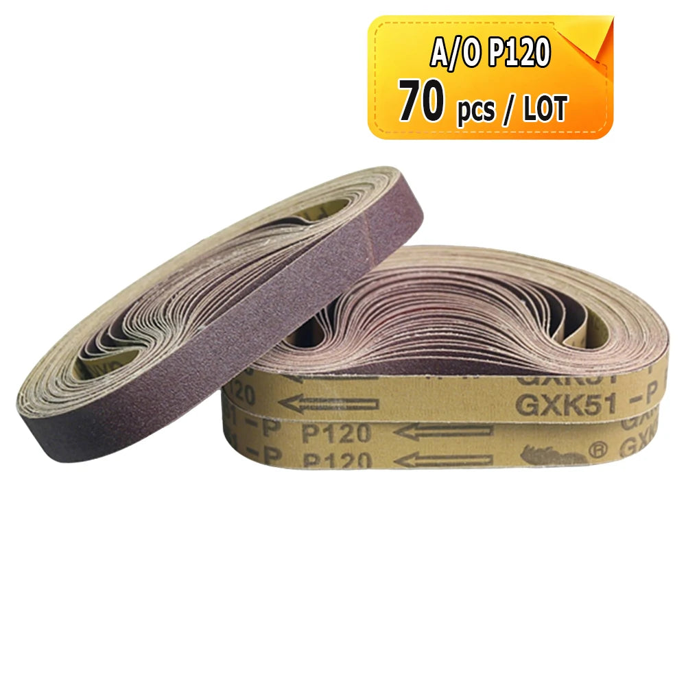 520x20mm Abrasive Sanding Belt for Air Pneumatic Belt Sander Grinder Zirconia A/O Nylon Fiber for Metal Wood Polishing Grinding