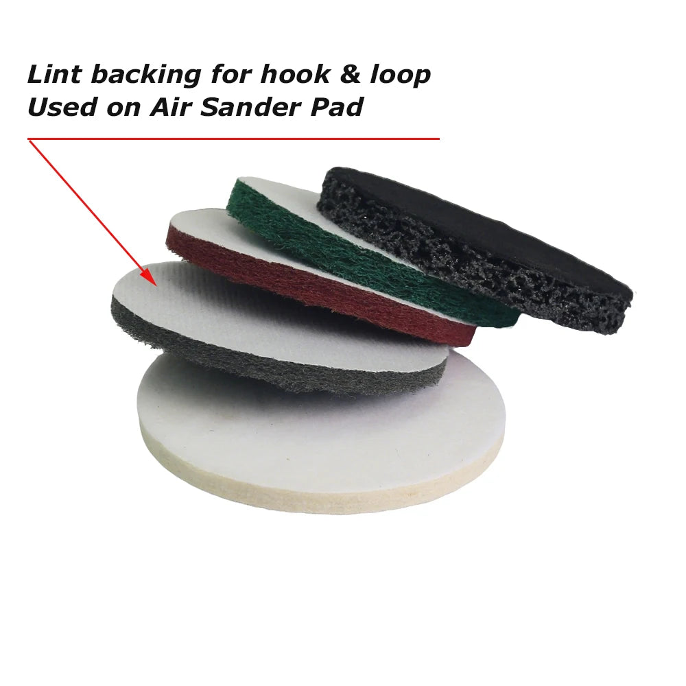 2" - 7" Abrasive Sanding Discs Black Poly Strip P36 Non-woven Polishing Pad P180 P320 P600 Wool Felt Buffing Disk Wax