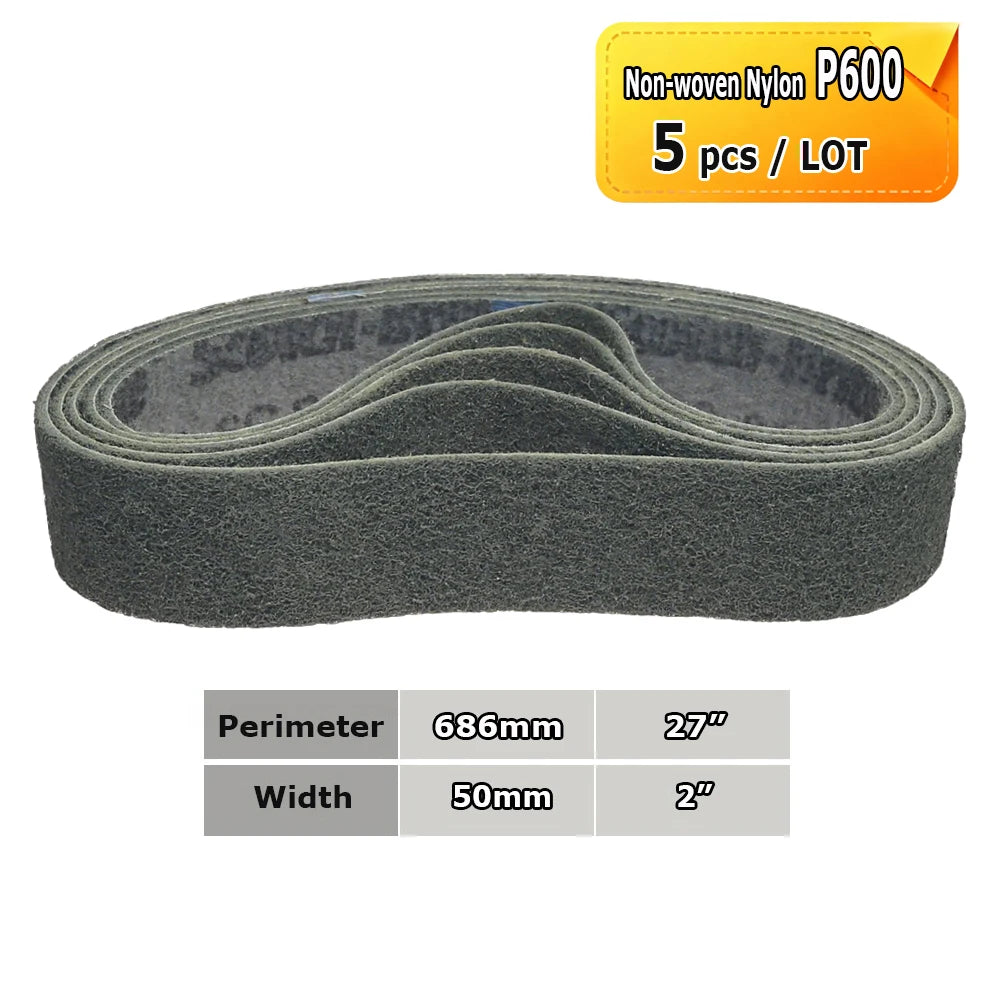 686x50mm Abrasive Polishing Belts 2"x27" Sanding Bands Trizact Non-woven Wool Felt for Precision Fine Mirror Polishing