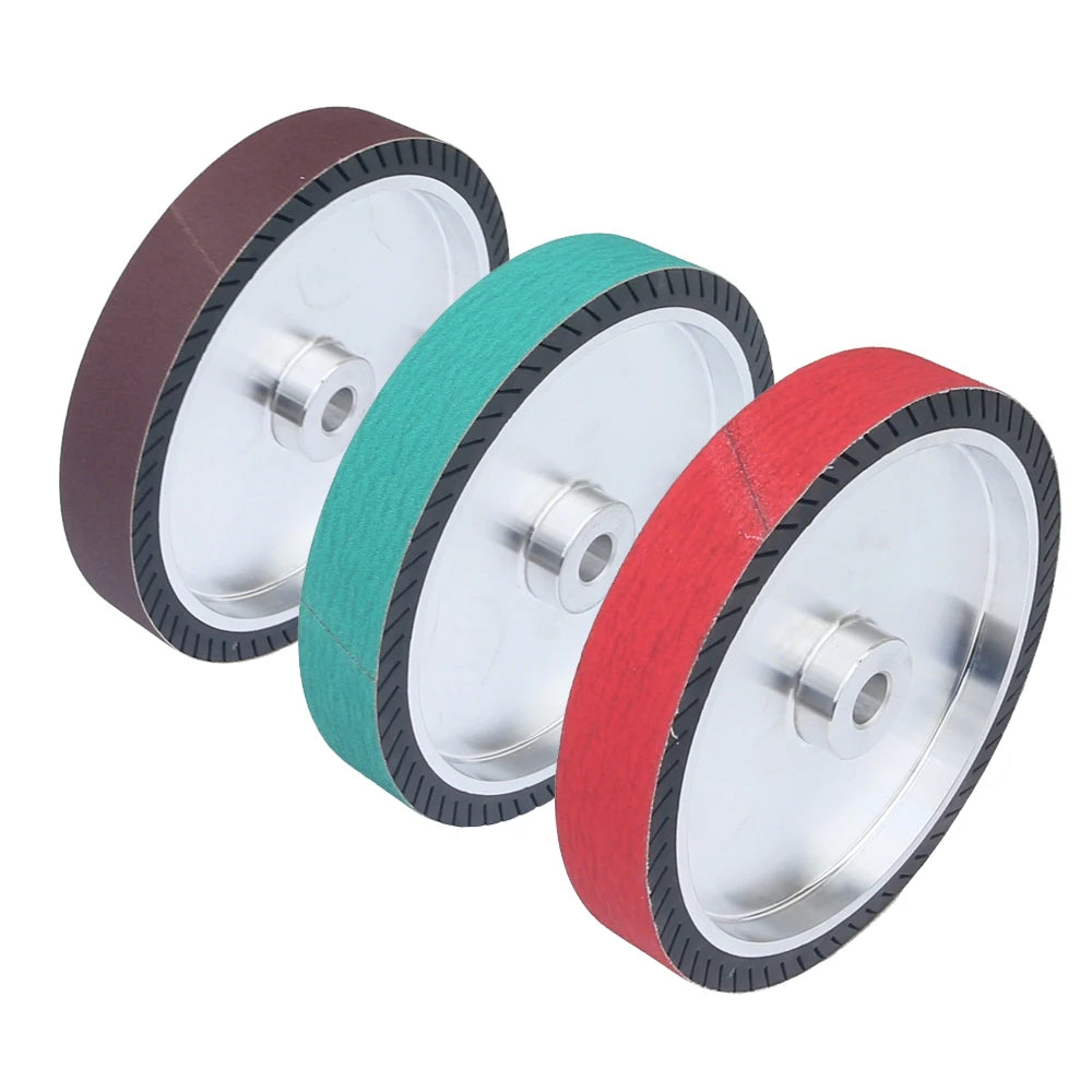 290x50/100mm Rubber Centrifugal Expansion Wheel working with 2"/4"x36" Sanding Sleeves Belts 915x50/100mm