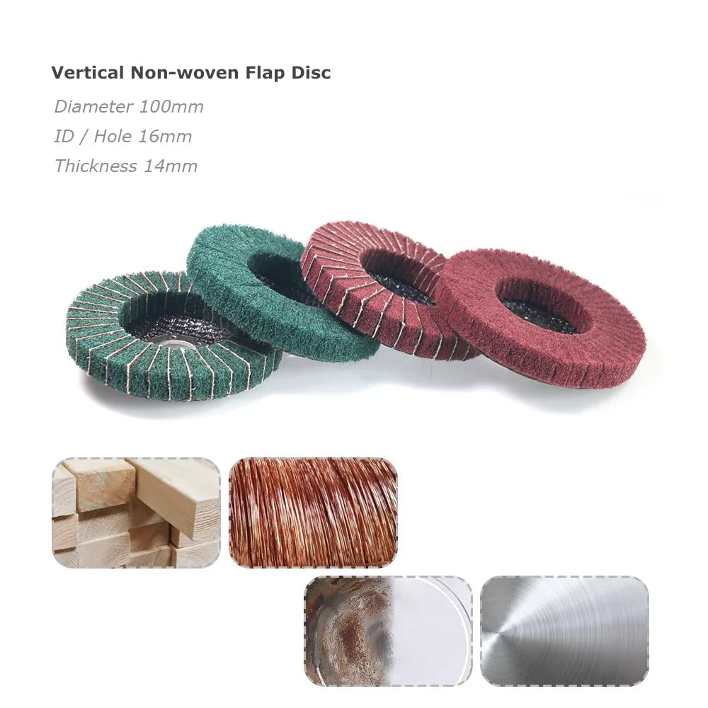 4“/100mm Abrasive Flap Discs Angle Grinder Grinding Wheels for Metal Stone Glass Deburring Polishing