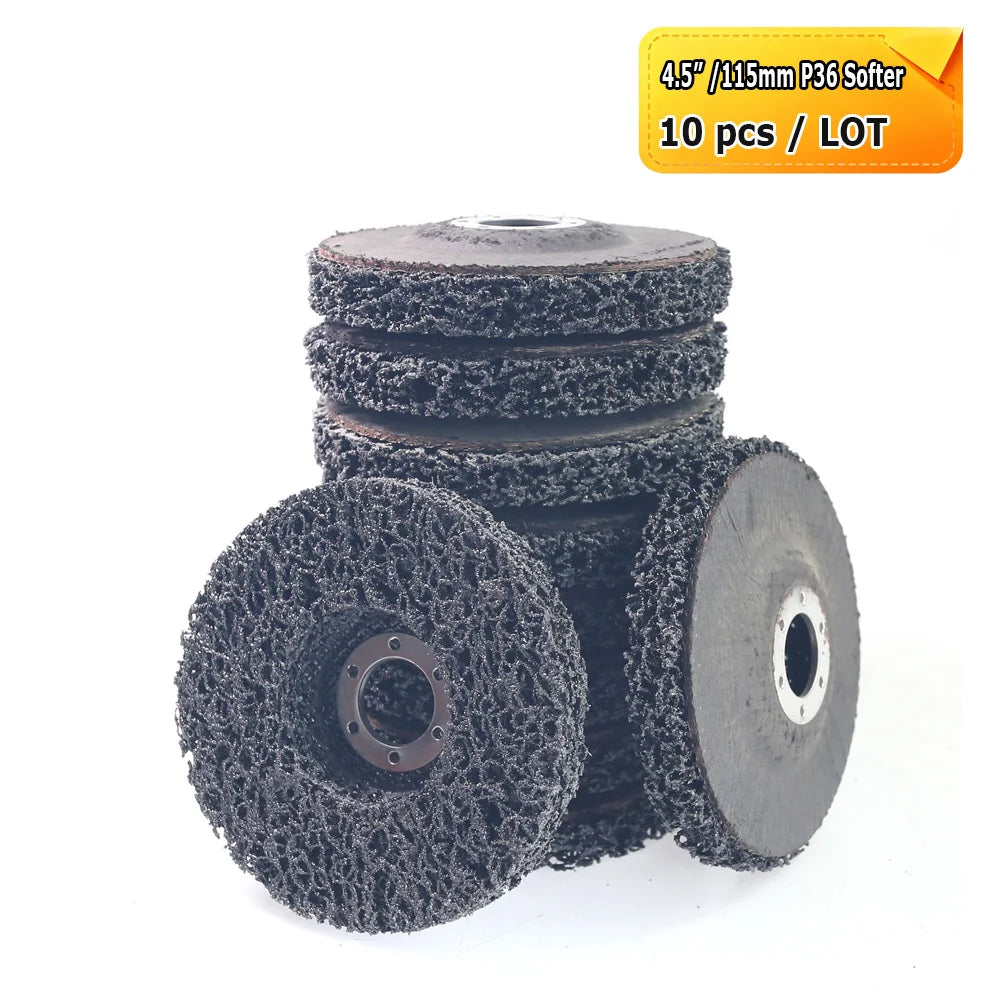 4.5" 115mm Angle Grinder Flap Grinding Discs Abrasive Wheels Non-woven, Nylon Fiber, Zirconia, Felt, Poly Strip