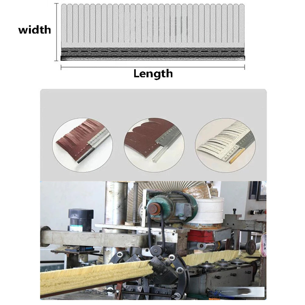 Dia. 200mm x L. 220mm x Hole 25.4mm Sisal Abrasive Sanding Cloth Polishing Wheel Brush for Wood Board Grinding Buffing