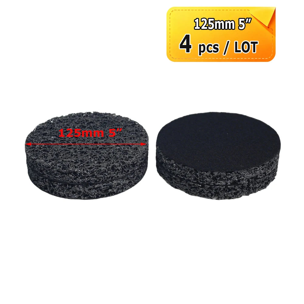 3" - 7" Weld Joint Cleaning Grinding Wheel Rust Paint Removal Poly Strip Disc Air Sander Pad