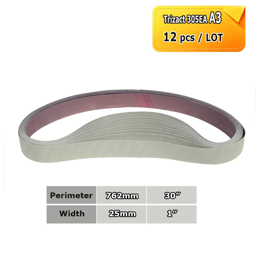 762x25mm Abrasive Sanding Belts 1x30 inch Belt Sander Bands Ceramic P36 - AO P1500, A3 - A65, Zirconia, Non-woven, Felt