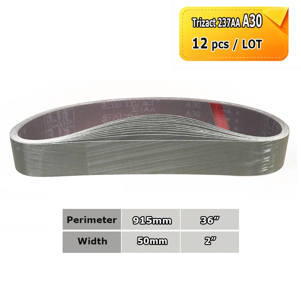 915x50mm Sanding Polishing Belts 2x36“ Abrasive Bands, Non-woven Nylon Fiber, Wool Felt, 305EA A3 A5, 237AA A6 A16 A30 A65
