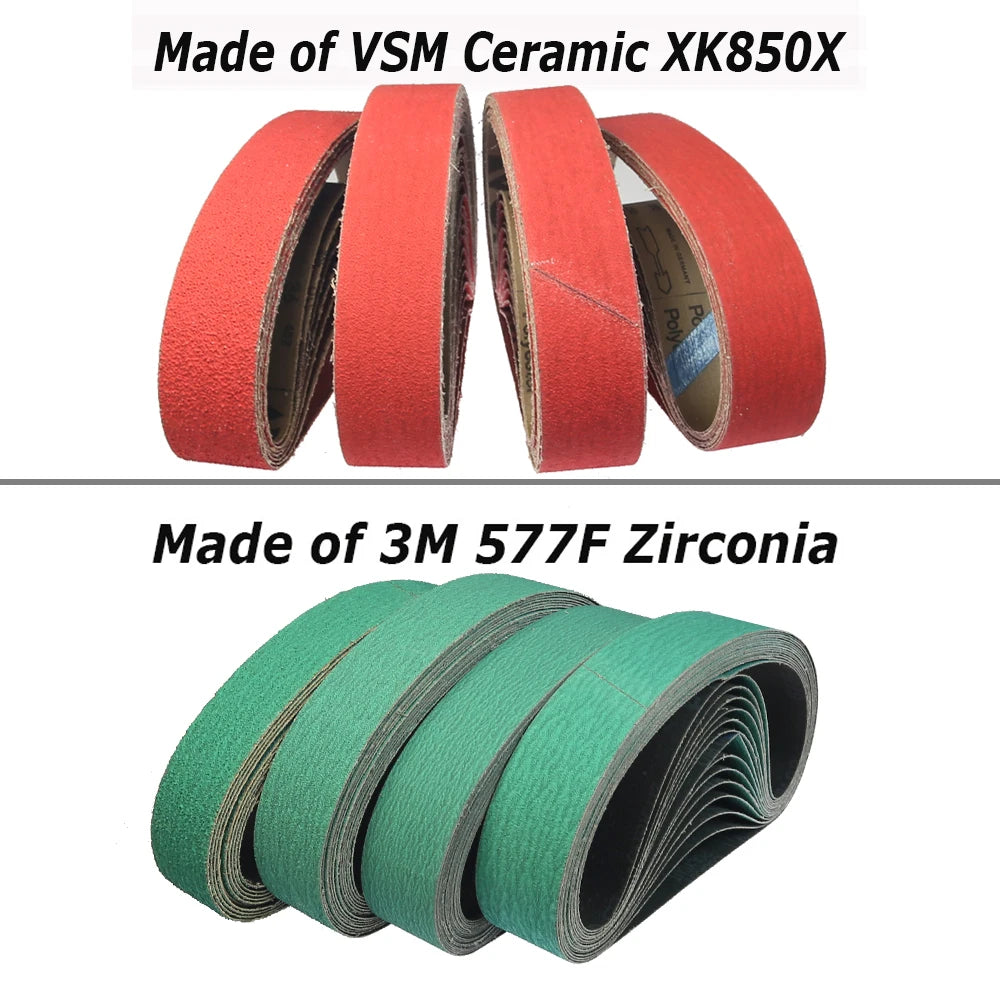 790x50mm Sanding Sleeves Belts for 250x50mm Expander Wheel Zirconia Ceramic Non-woven for Metal Wood Plastic Grinding Polishing
