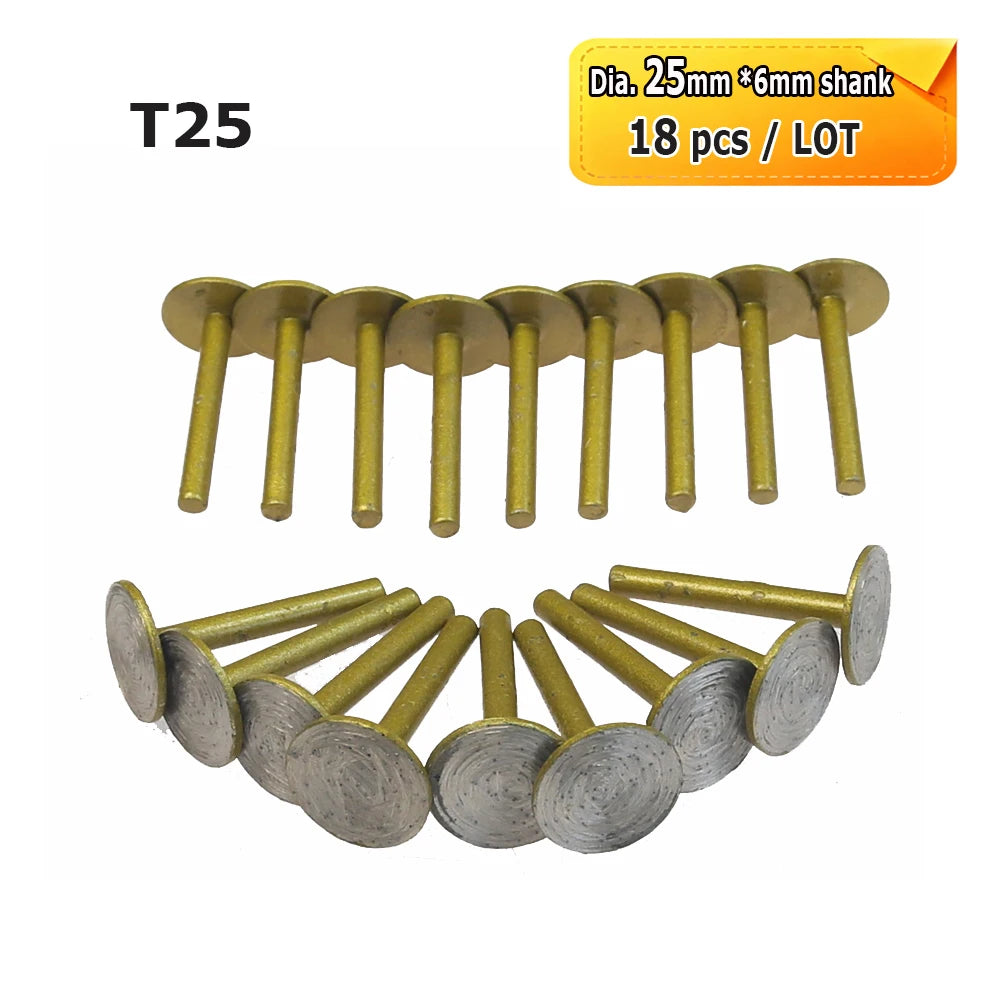 Sintered Diamond Grinding Heads 6mm Shank Mounted Bits for Stone Lettering Engraving Carving Cutting Polishing