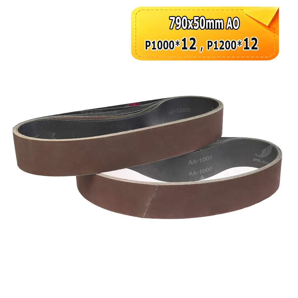 790x50mm Sanding Sleeves Belts for 250x50mm Expander Wheel Zirconia Ceramic Non-woven for Metal Wood Plastic Grinding Polishing