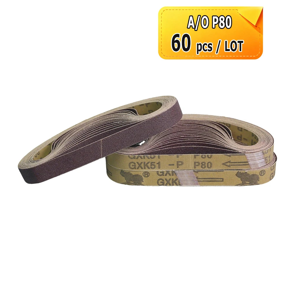 520x20mm Abrasive Sanding Belt for Air Pneumatic Belt Sander Grinder Zirconia A/O Nylon Fiber for Metal Wood Polishing Grinding