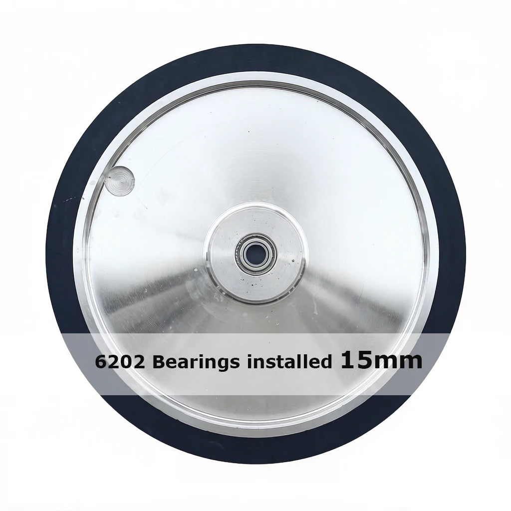 14"x2" Solid Rubber Contact Wheel 90A 70A 55A 350x50mm Belt Grinder Sander Tracking Idler wheel