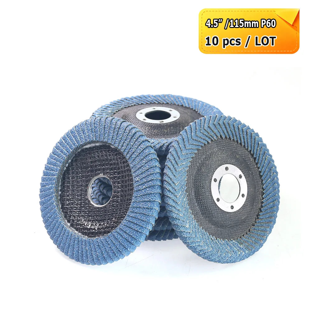 4.5" 115mm Angle Grinder Flap Grinding Discs Abrasive Wheels Non-woven, Nylon Fiber, Zirconia, Felt, Poly Strip