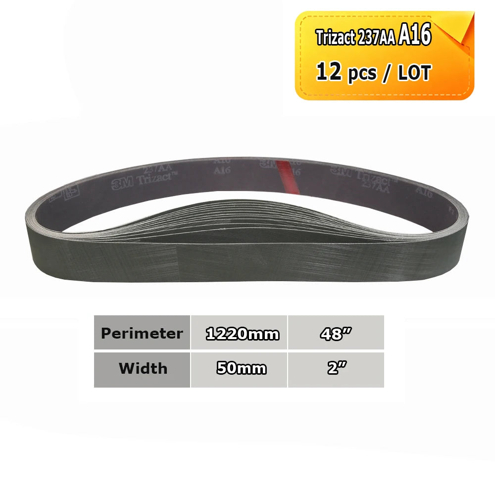 2x48" Grinder Polishing Belts 1220x50mm Sanding Bands, Non-woven Nylon Fiber, Wool Felt, 305EA A3 A5, 237AA A6 A16 A30 A65