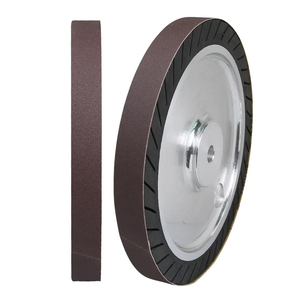 1x30 in. Abrasive Belt Expansion Wheel 242x25mm Rubber Centrifugal Wheel Bench Grinder Accessories