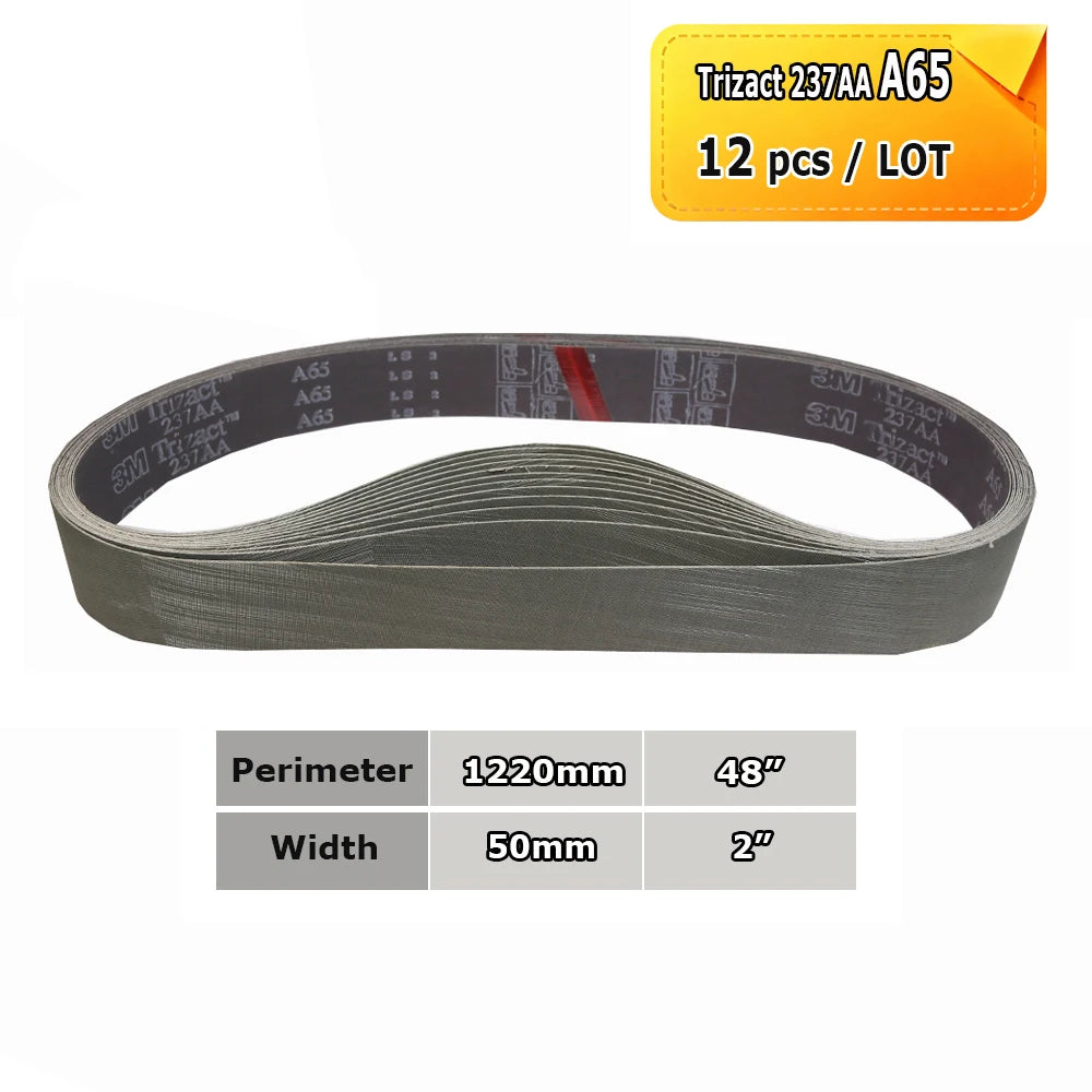 2x48" Grinder Polishing Belts 1220x50mm Sanding Bands, Non-woven Nylon Fiber, Wool Felt, 305EA A3 A5, 237AA A6 A16 A30 A65