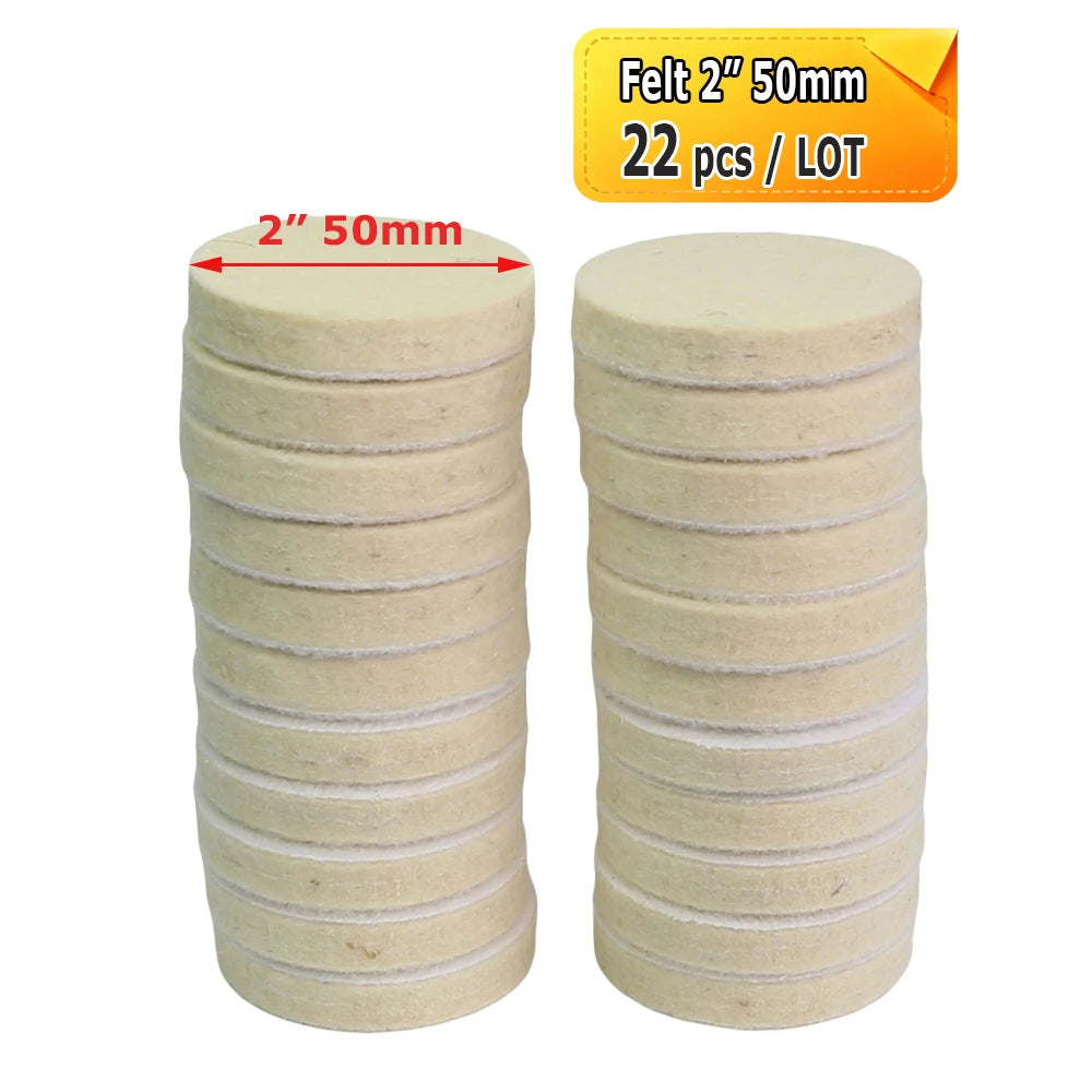 2" - 7" Abrasive Sanding Discs Black Poly Strip P36 Non-woven Polishing Pad P180 P320 P600 Wool Felt Buffing Disk Wax