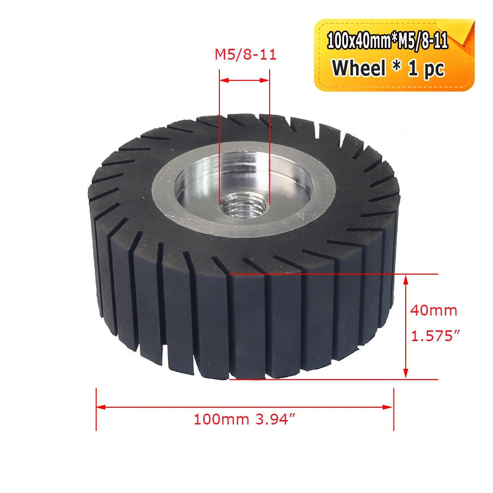 4“ 100x40mm Angle Grinder Centrifugal Wheel P60-P800 Sanding Sleeves Drum Roller for Grinding Polishing
