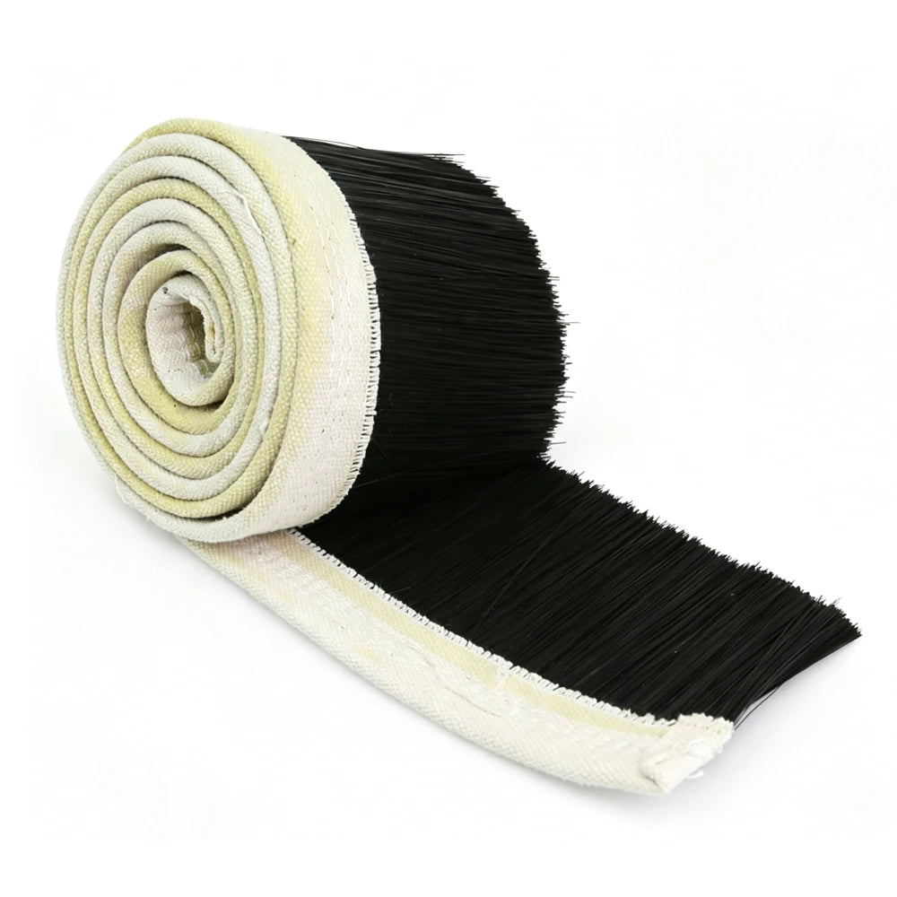 Woodworking Dust Cover Black Bristle Strip Nylon Dustproof Seal Brush for CNC Wood Router Machine