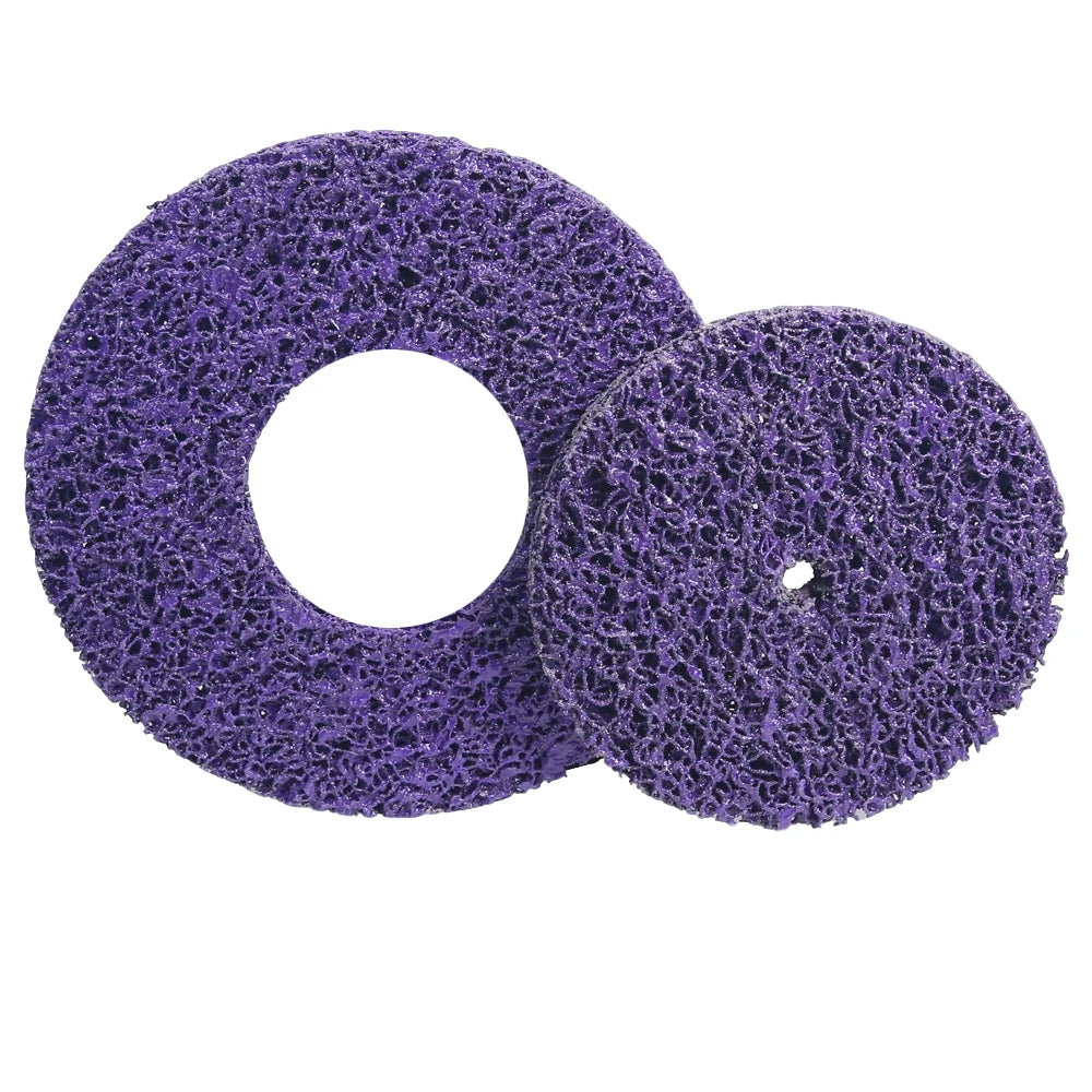 150mm/200mm Purple SiC Nylon Fiber Grinding Discs Poly Strip P46 Abrasive Wheel for Metal Stone Wood Surface Finish