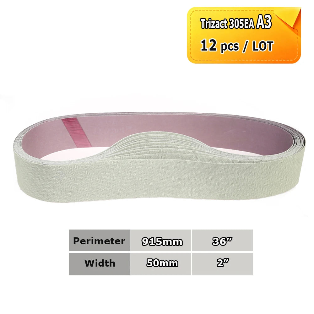 915x50mm Sanding Polishing Belts 2x36“ Abrasive Bands, Non-woven Nylon Fiber, Wool Felt, 305EA A3 A5, 237AA A6 A16 A30 A65