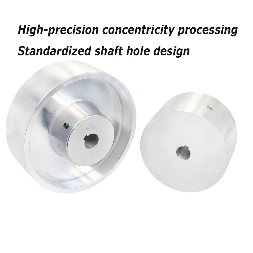 50-200mm Fully Aluminum Wheel Belt Sander Grinder Contact Wheel Pulley Drive Active Idler Wheel