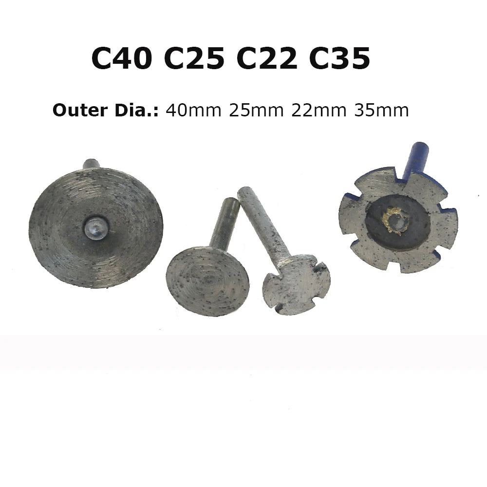 Sintered Diamond Grinding Heads 6mm Shank Mounted Bits for Stone Lettering Engraving Carving Cutting Polishing