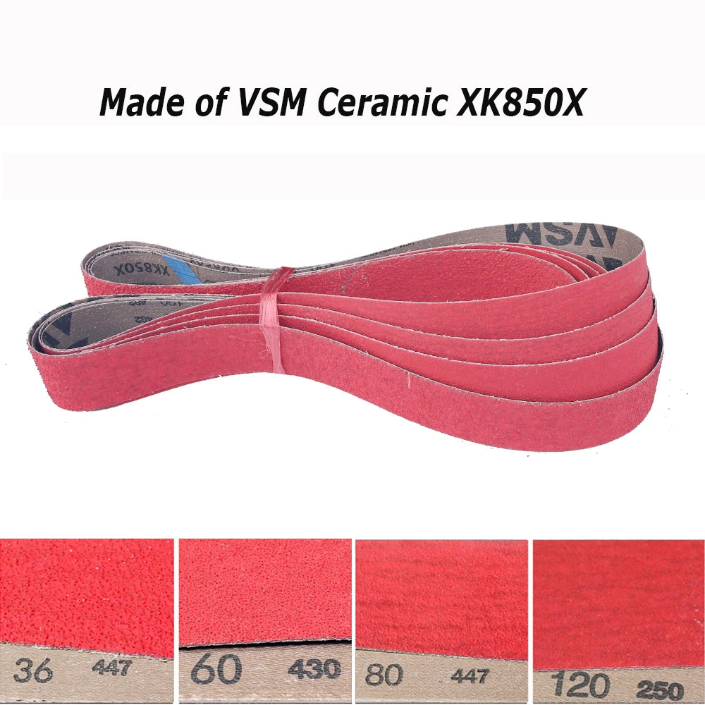 1829x50mm Sanding Bands 2x72 Knife Grinder Accessories, Ceramic, Zirconia, Aluminum Oxide for Metal Wood Grinding Polishing