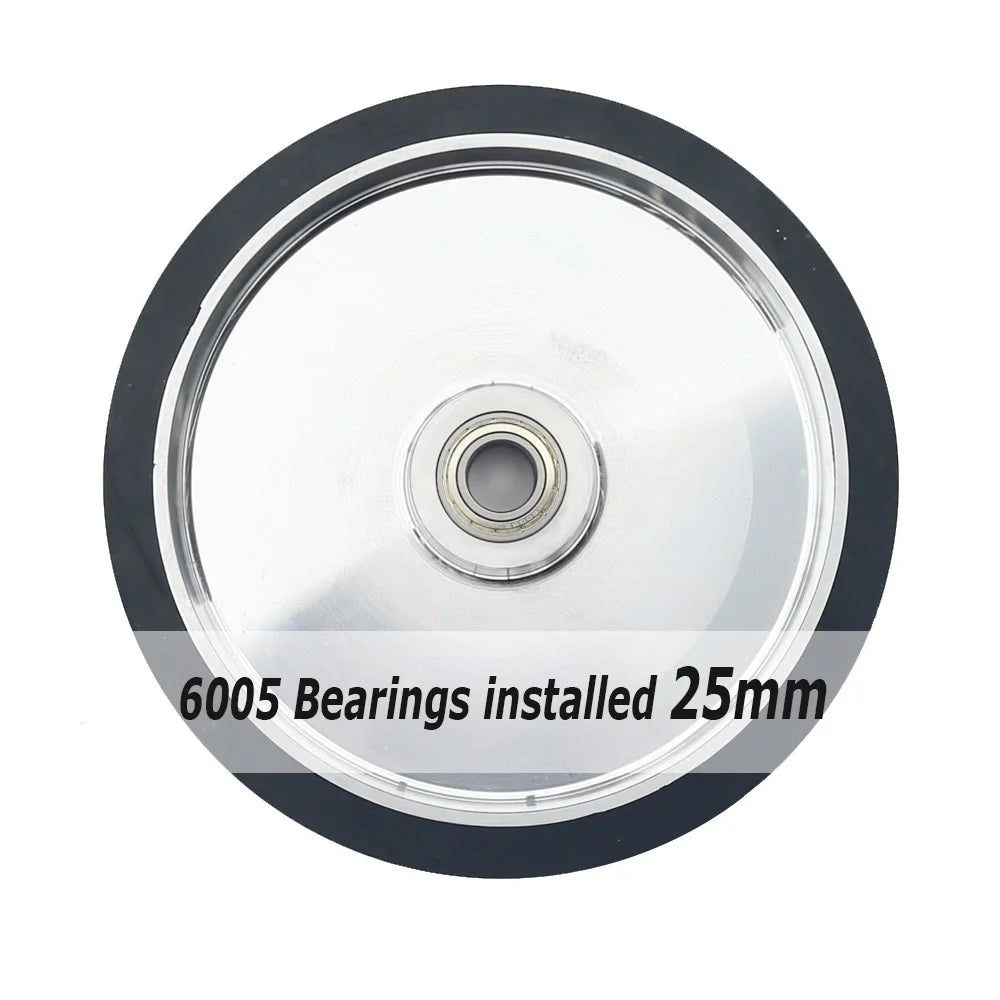 300x50mm Solid Rubber Contact Wheel 12"x2" Sanding Belt Grinder Sander Drive Idler wheel