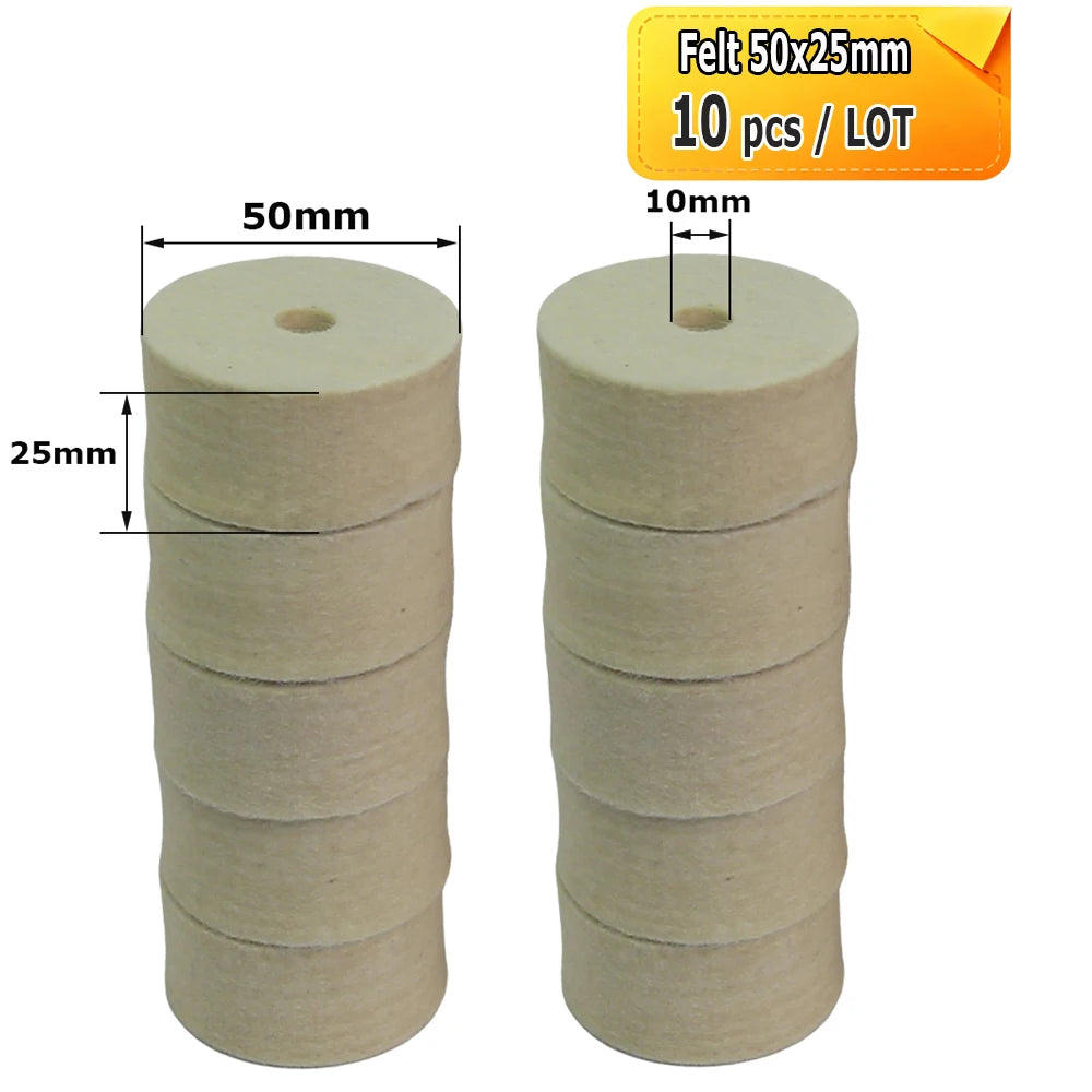 2"-5" Mini Abrasive Grinding Wheel Bench Grinder Ceramic Unitized Fiber Cotton Felt Polishing Finishing Wheel