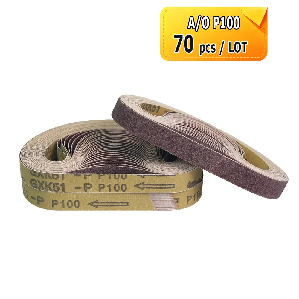 520x20mm Abrasive Sanding Belt for Air Pneumatic Belt Sander Grinder Zirconia A/O Nylon Fiber for Metal Wood Polishing Grinding