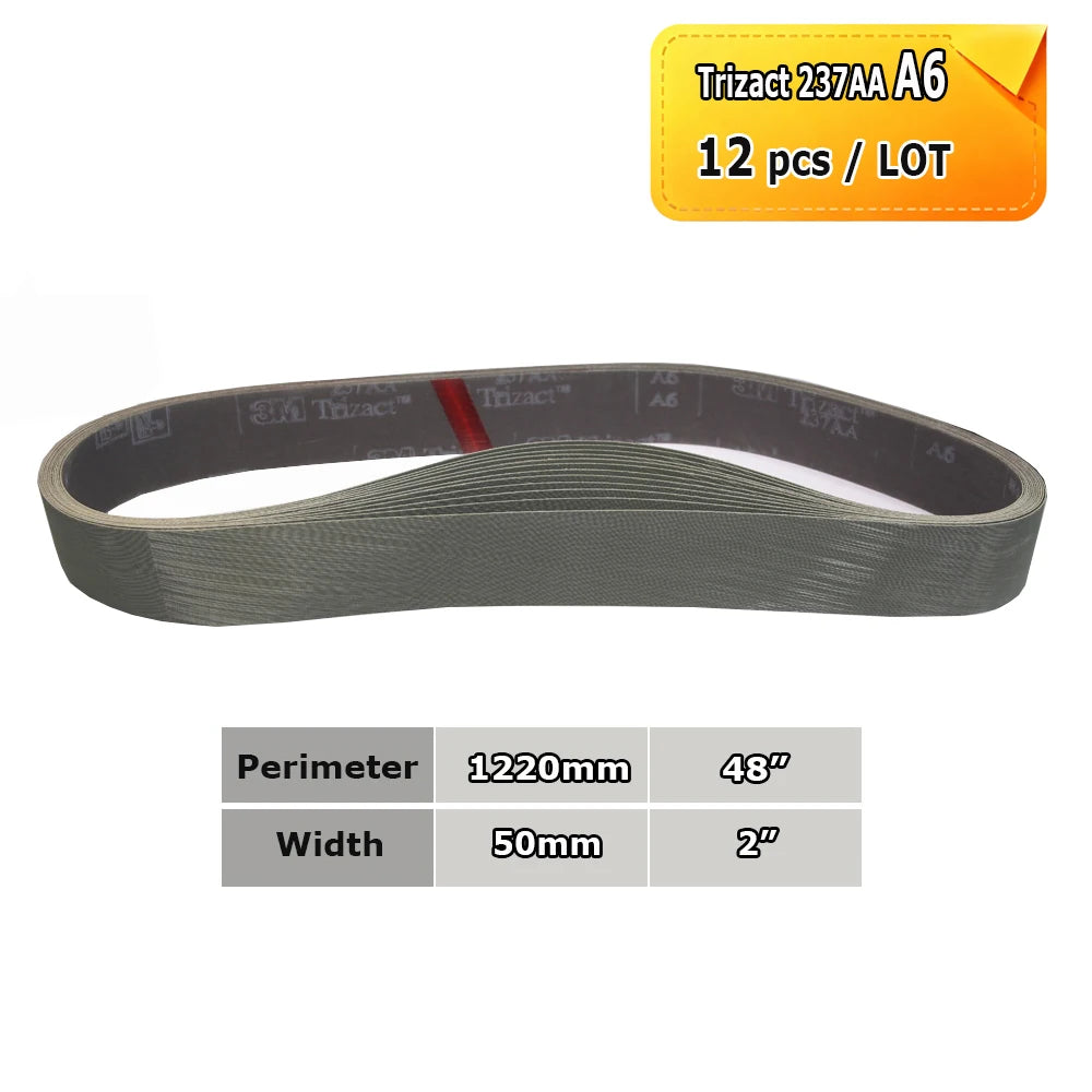 2x48" Grinder Polishing Belts 1220x50mm Sanding Bands, Non-woven Nylon Fiber, Wool Felt, 305EA A3 A5, 237AA A6 A16 A30 A65