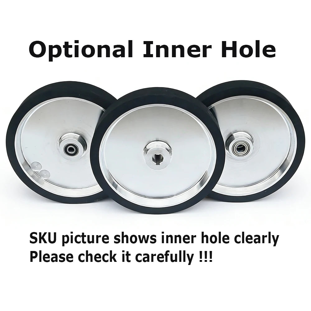 300x50mm Solid Rubber Contact Wheel 12"x2" Sanding Belt Grinder Sander Drive Idler wheel