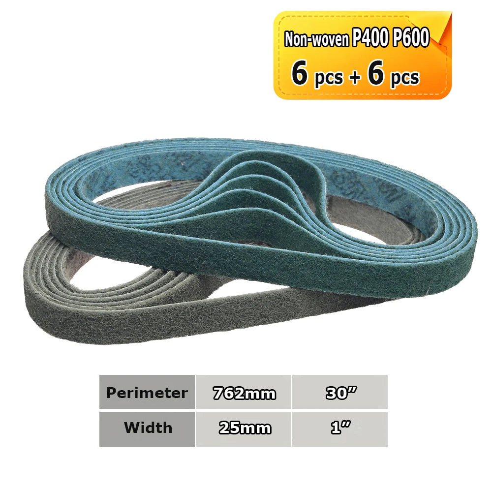 762x25mm Abrasive Sanding Belts 1x30 inch Belt Sander Bands Ceramic P36 - AO P1500, A3 - A65, Zirconia, Non-woven, Felt
