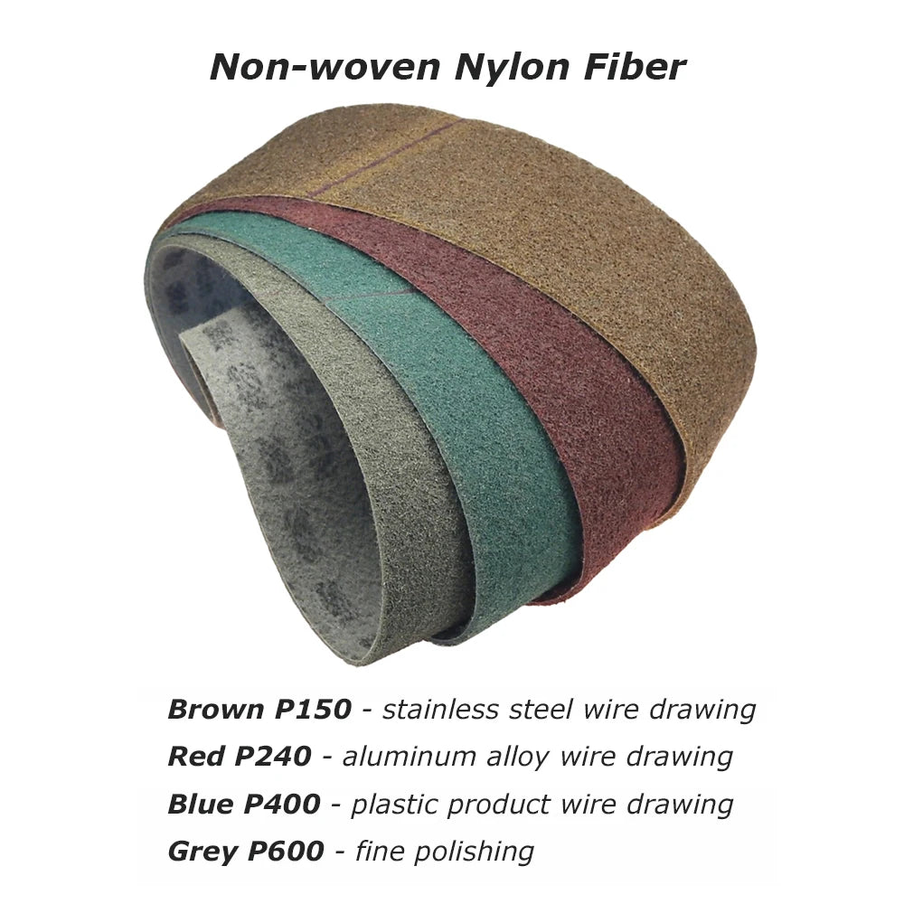 915x100mm Abrasive Sanding Belts 4"x36" Polishing Bands, Non-woven Nylon Fiber, Wool Felt, 305EA A3 A5, 237AA A6 A16 A30 A65