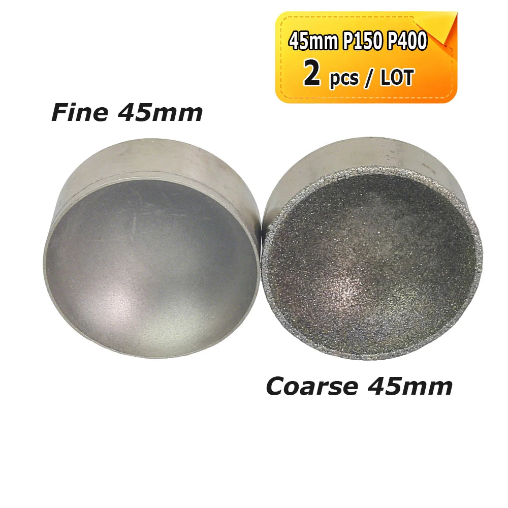 Dia. 3-50mm Diamond Grinding Head Concave Wheel for Bead Forming Rounding Finishing 6mm Shank Mounted Point Drill Tools
