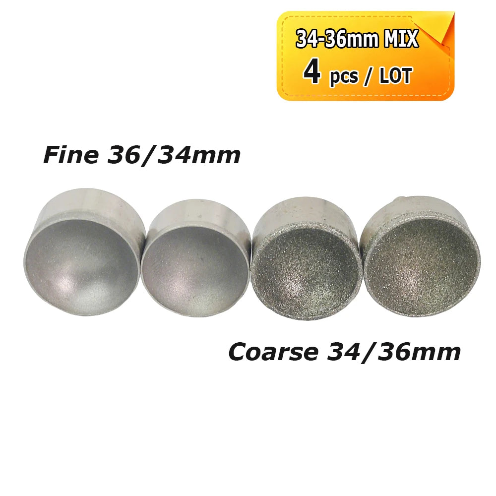 Dia. 3-50mm Diamond Grinding Head Concave Wheel for Bead Forming Rounding Finishing 6mm Shank Mounted Point Drill Tools