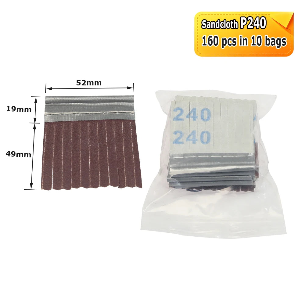 7" 180mm M16 Woodworking Polishing Wheel for Door Cabinet Panel, Sisal Sand Cloth Strips Brushes