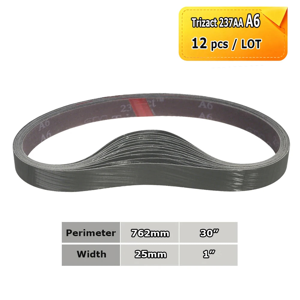 762x25mm Abrasive Sanding Belts 1x30 inch Belt Sander Bands Ceramic P36 - AO P1500, A3 - A65, Zirconia, Non-woven, Felt