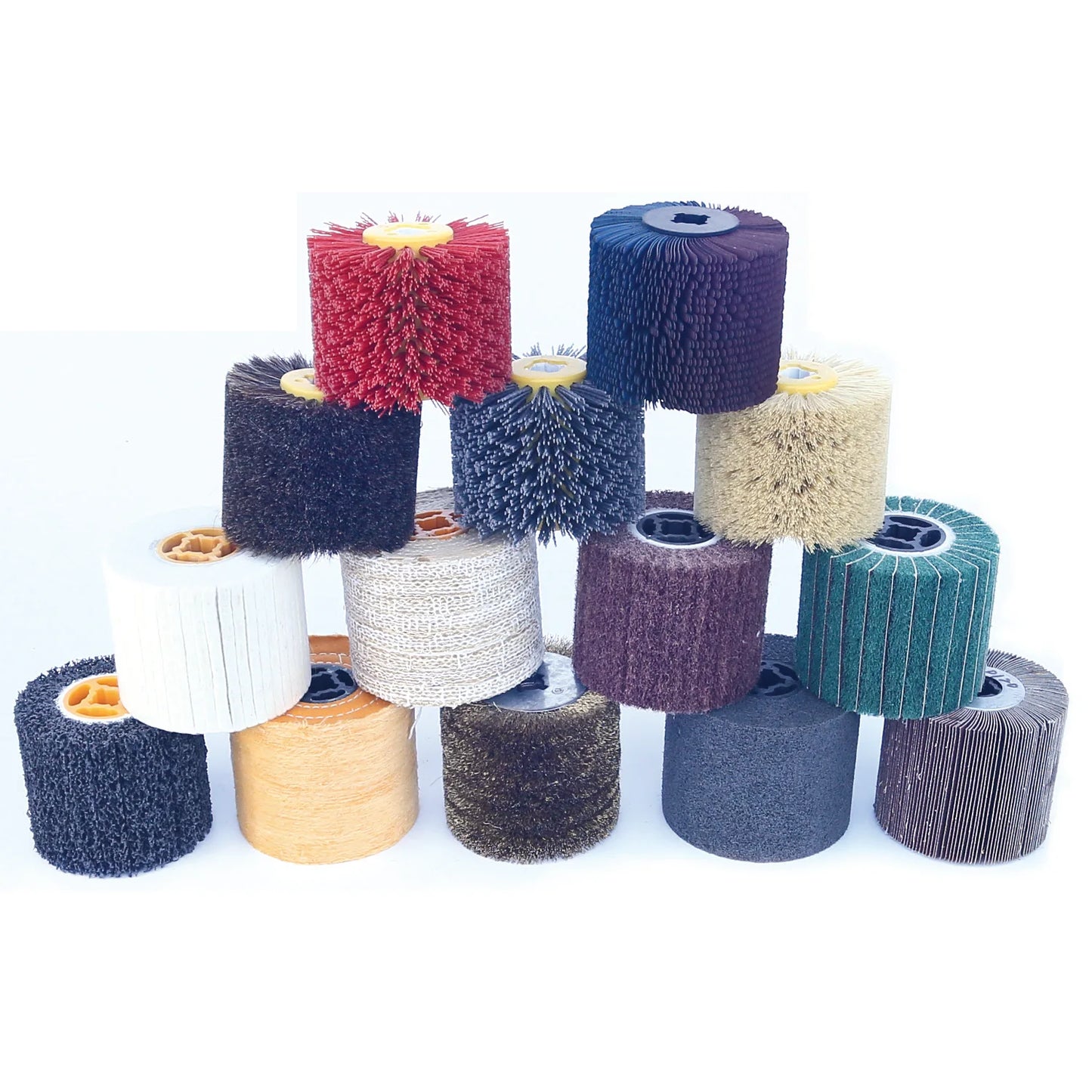 120x100x19mm Drum Polishing Wheel Stainless Steel Wire drawing Brush - Non-woven, Poly Strip, Felt, Cotton, Steel Wire,Hemp