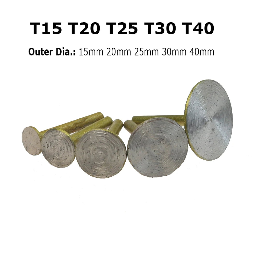 Sintered Diamond Grinding Heads 6mm Shank Mounted Bits for Stone Lettering Engraving Carving Cutting Polishing