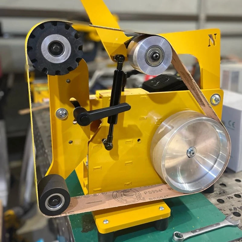 50-200mm Fully Aluminum Wheel Belt Sander Grinder Contact Wheel Pulley Drive Active Idler Wheel