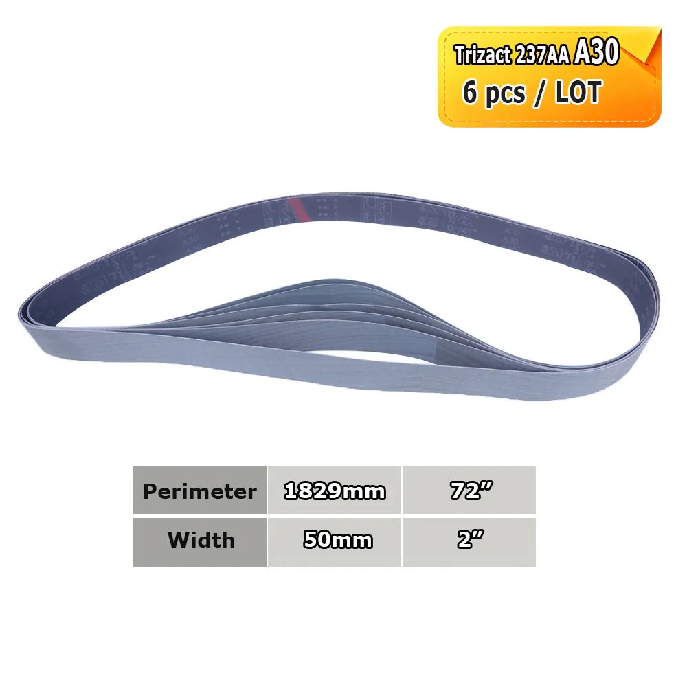 2x72" Abrasive Sanding Belts 1829x50mm, Non-woven Nylon Fiber, Wool Felt, 305EA A3 A5, 237AA A6 A16 A30 A65