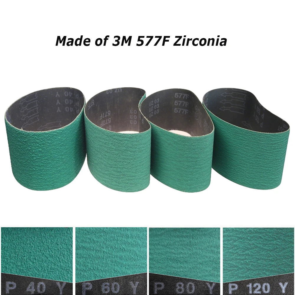 610x100mm Sanding Belts Zirconia Ceramic Aluminum Oxide Abrasive Bands 24"x3.9" for Knife Steel Wood Grinding Polishing