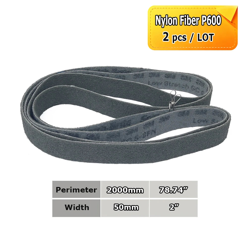 2000x50mm Polishing Sanding Belts Belt Grinder Accessories, Non-woven Nylon Fiber, Wool Felt, 305EA A3 A5, 237AA A6 A16 A30 A65