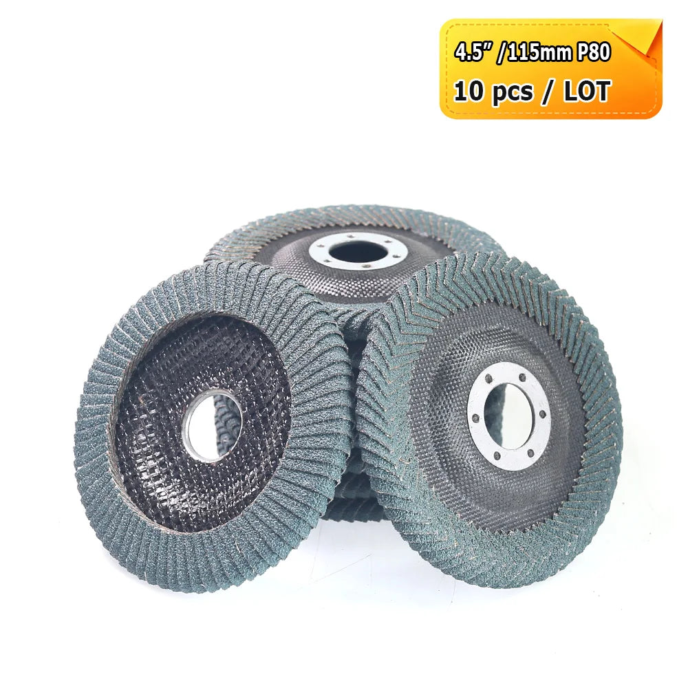 4.5" 115mm Angle Grinder Flap Grinding Discs Abrasive Wheels Non-woven, Nylon Fiber, Zirconia, Felt, Poly Strip
