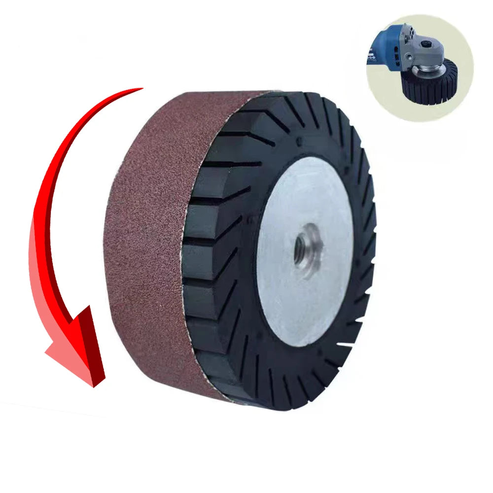 4“ 100x40mm Angle Grinder Centrifugal Wheel P60-P800 Sanding Sleeves Drum Roller for Grinding Polishing