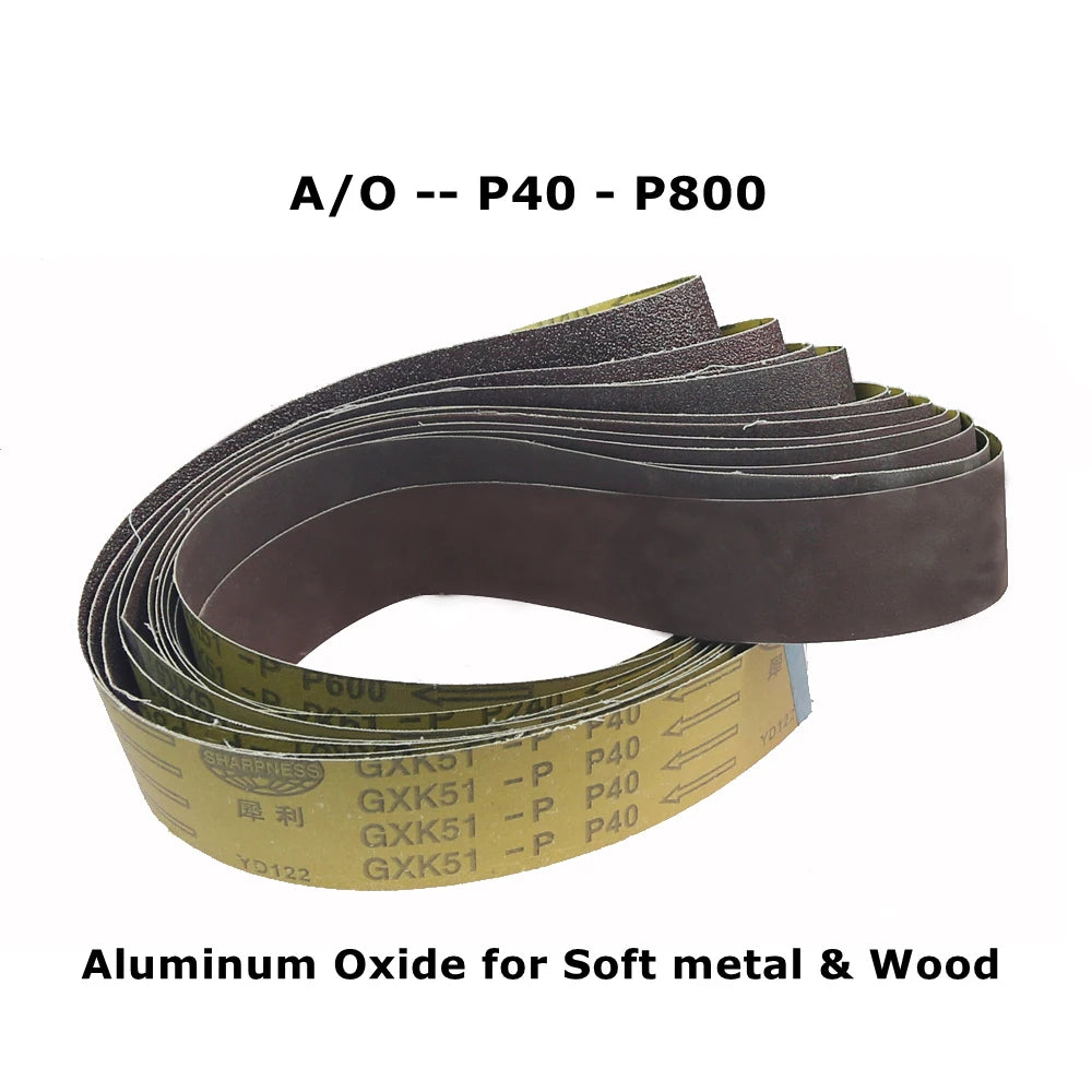 1220x50mm Abrasive Sanding Belts 2x48", Ceramic, Zirconia, Aluminum Oxide for Metal Wood Grinding Polishing
