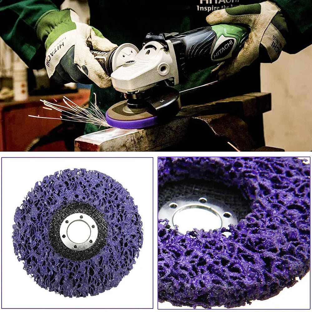 4.5" 115mm Angle Grinder Flap Grinding Discs Abrasive Wheels Non-woven, Nylon Fiber, Zirconia, Felt, Poly Strip