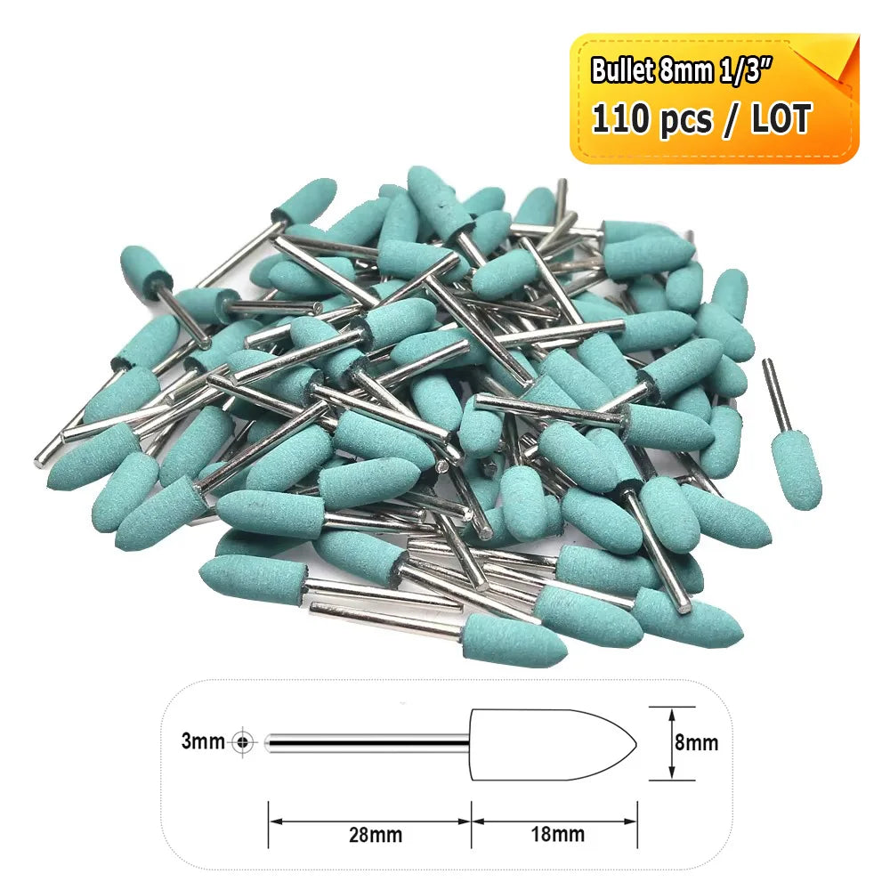 Dia. 4-12mm Rubber Abrasive Grinding Polishing Heads for Metal Deburring Mold Finish